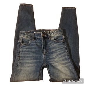 American Eagle Next Level Stretch Hi Rise Jegging Jeans Size 000 Short